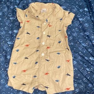 Carters one piece romper dinosaur outfit